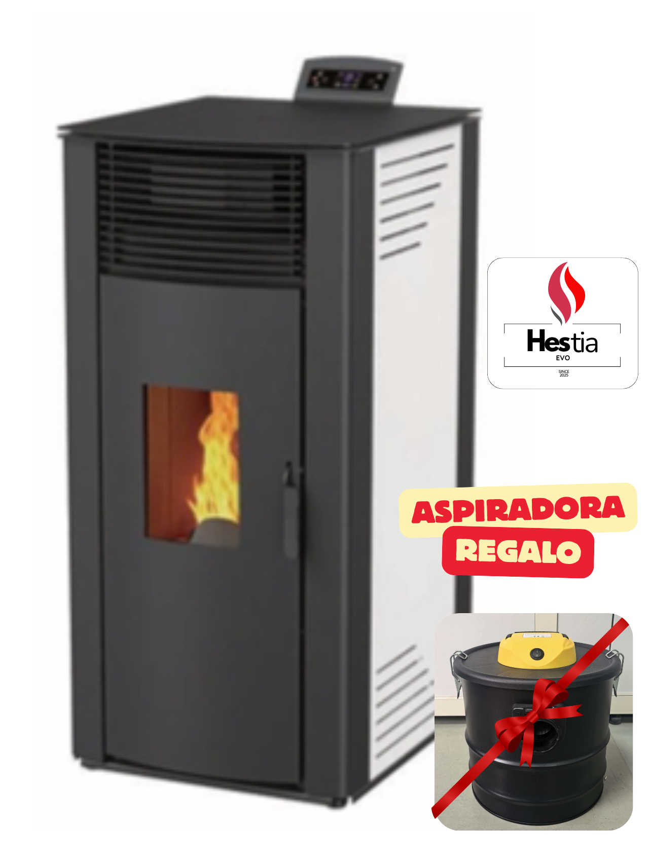 CALEFACTOR A PELLETS 8KW HESTIA