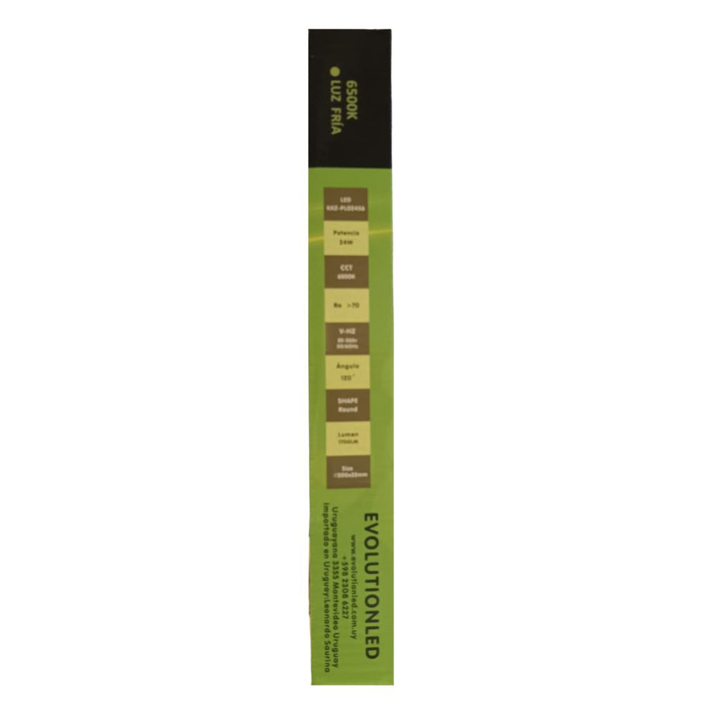 LUMINARIA SUPERFICIE REDONDA 24W LUZ FRIA