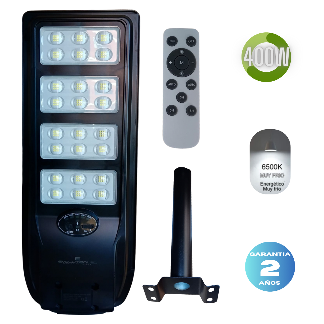 Luminaria Vial Led Solar 400w  TR- ES02 Fria