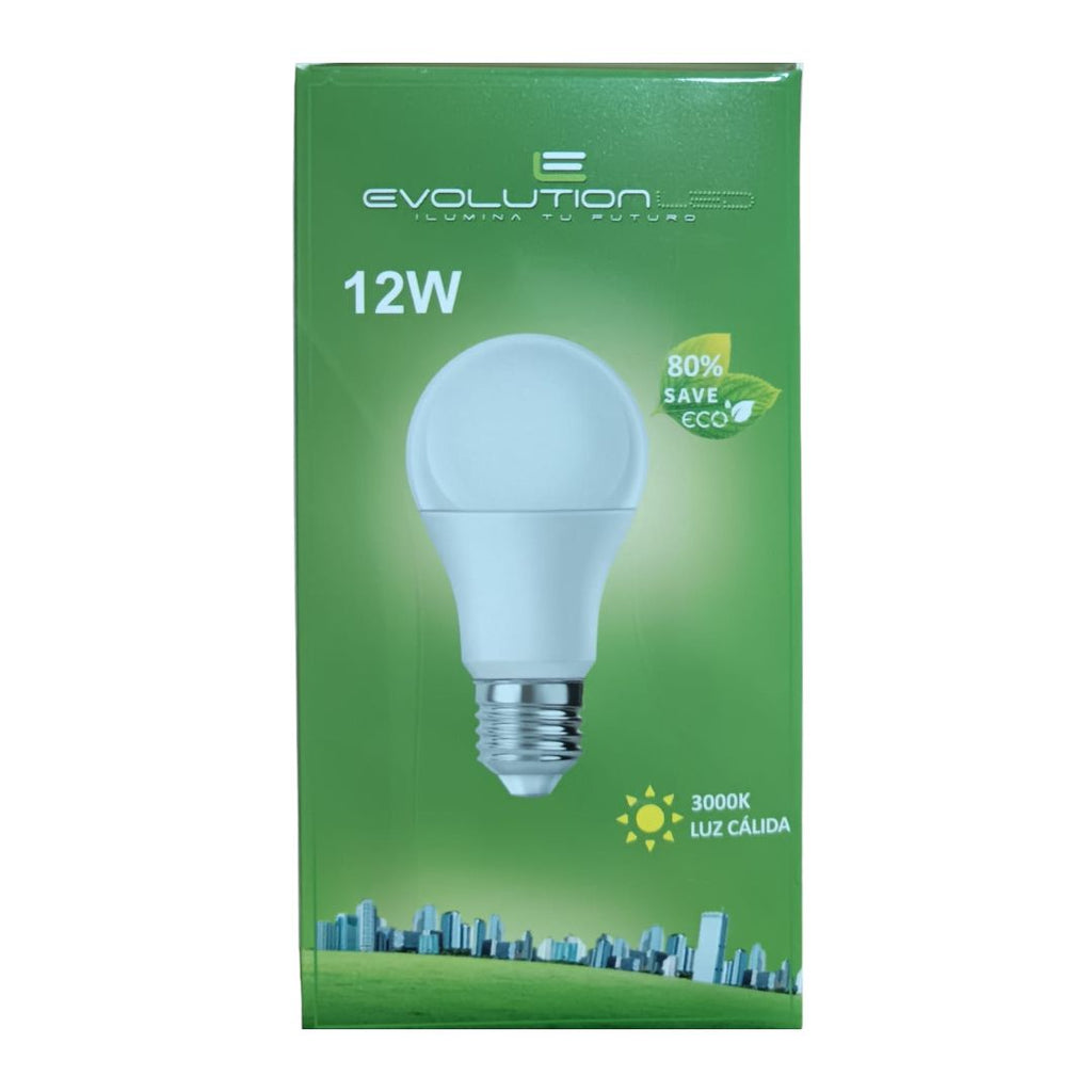 LAMPARA LED A65 12W LUZ CALIDA