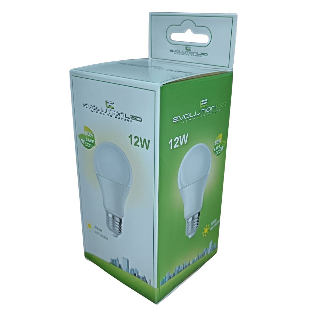 LAMPARA LED A65 12W LUZ CALIDA