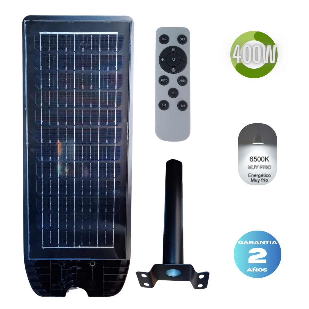Luminaria Vial Led Solar 400w  TR- ES02 Fria