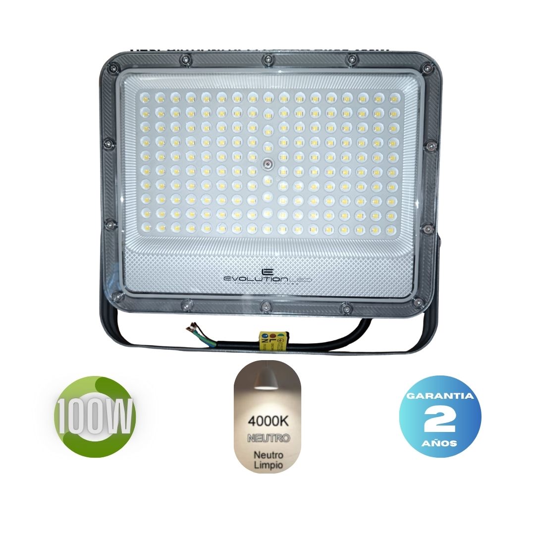 Reflector Led  100w  BK-05 LUZ NEUTRA