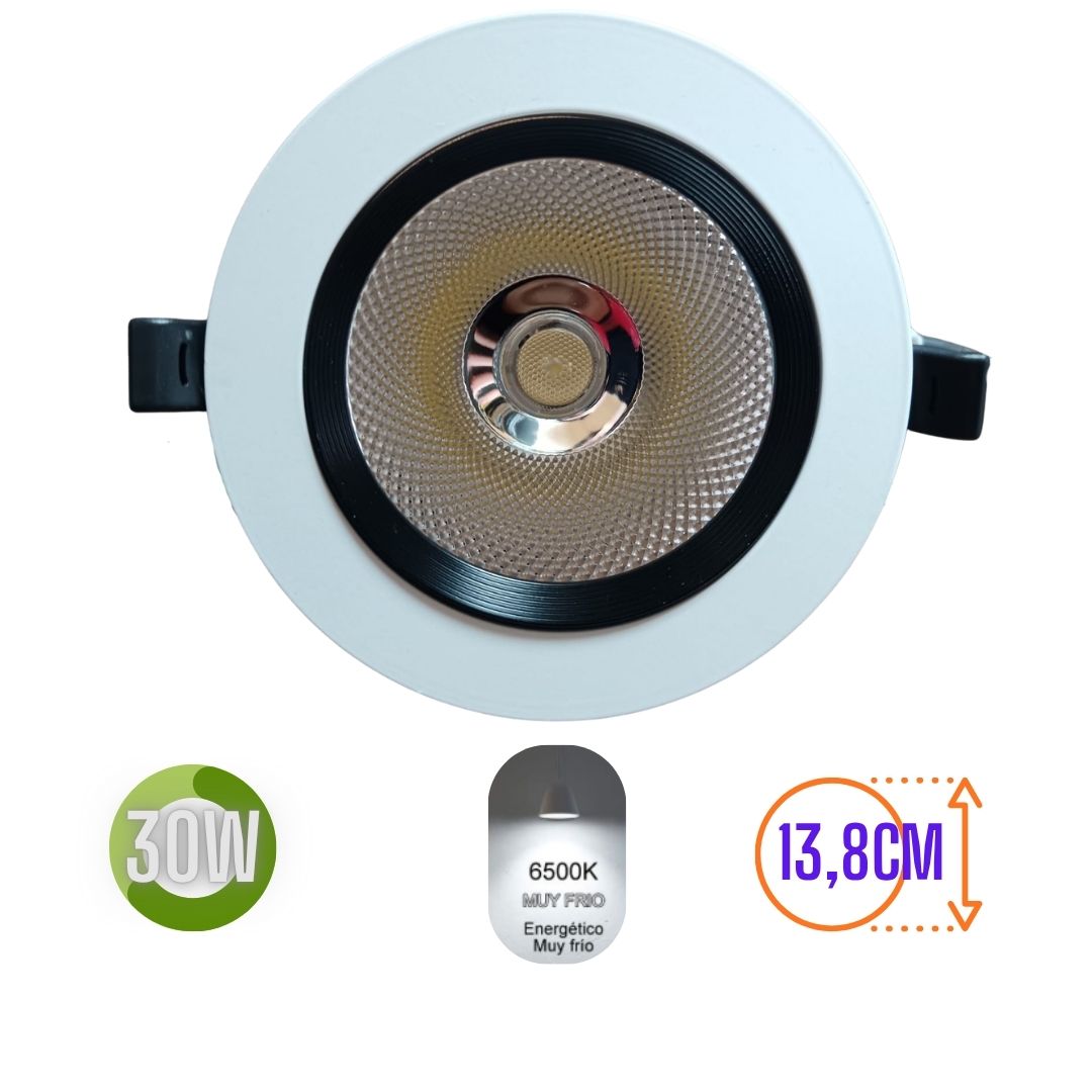 LUMINARIA EMPOTRAR 30W LUZ FRIA
