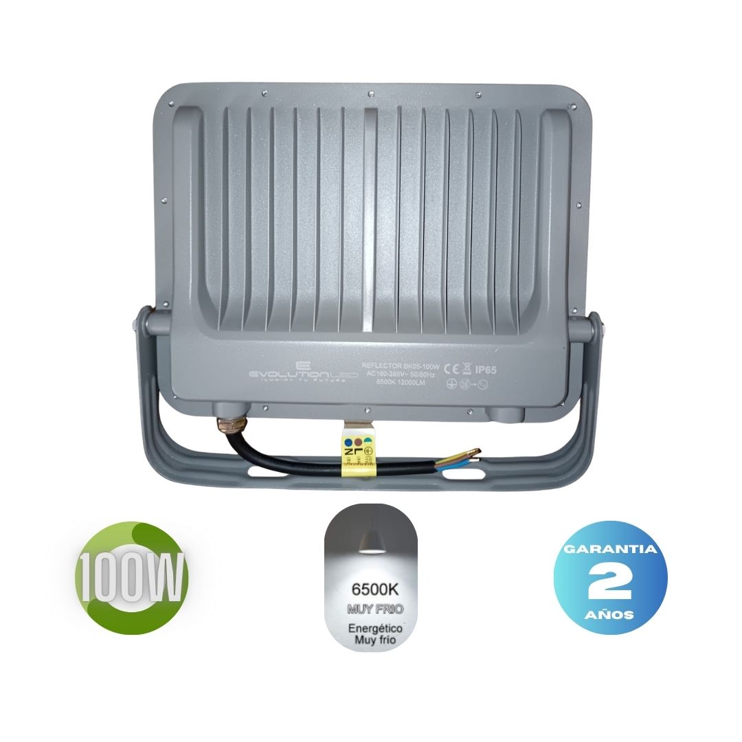 Reflector Led  100w  BK-05 LUZ FRIA