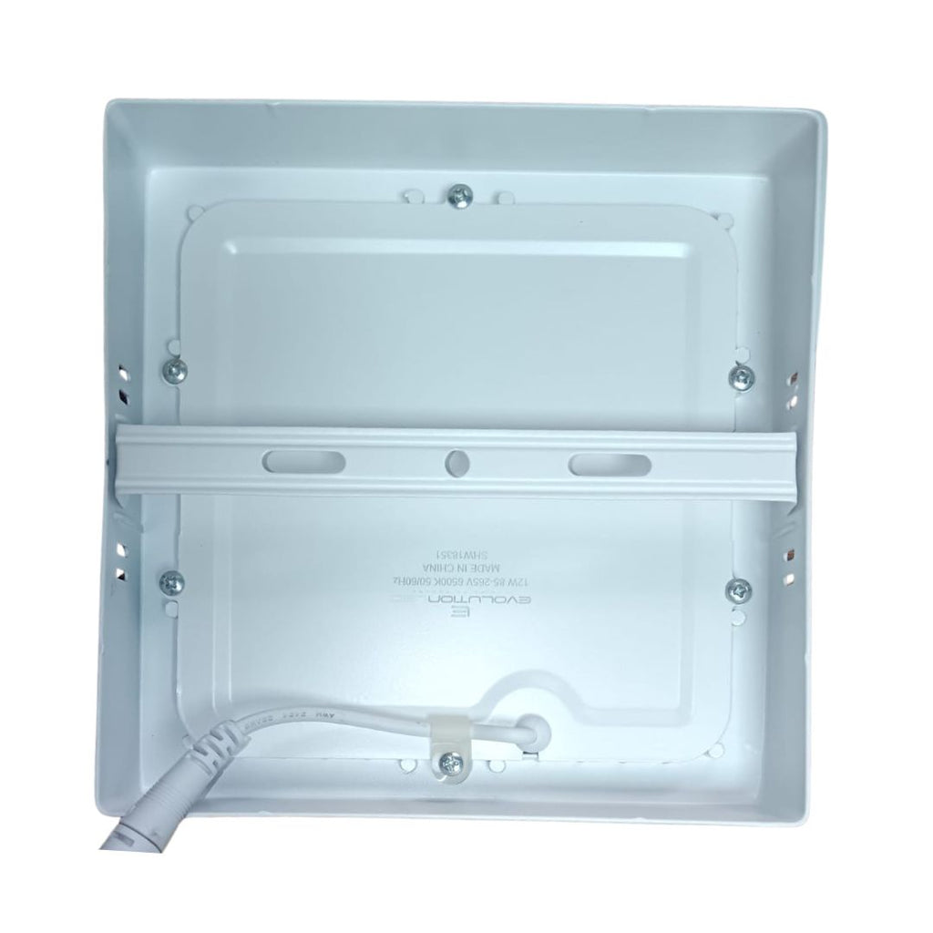 LUMINARIA SUPERFICIE CUADRADA 12W LUZ FRIA