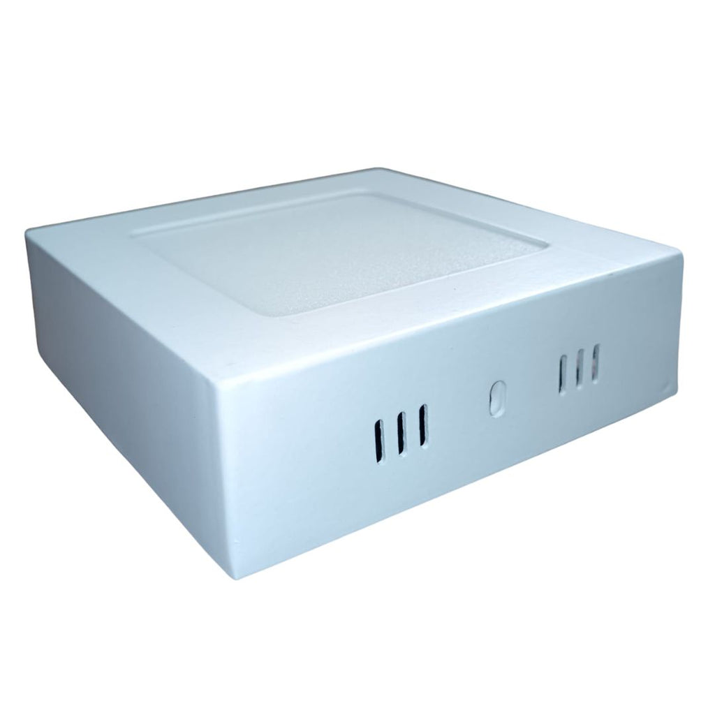 LUMINARIA SUPERFICIE CUADRADA 12W LUZ FRIA