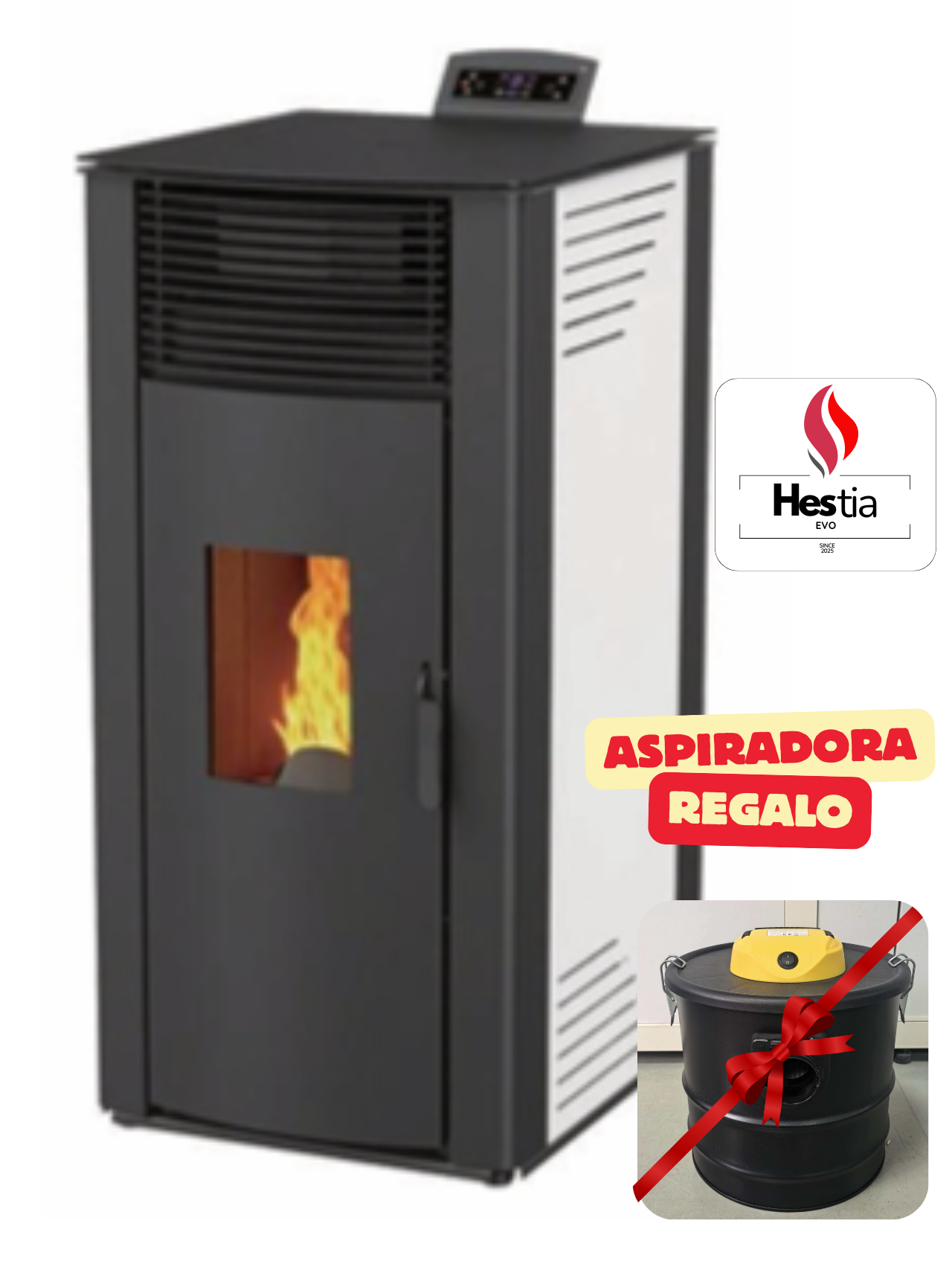 CALEFACTOR A PELLETS 10KW HESTIA