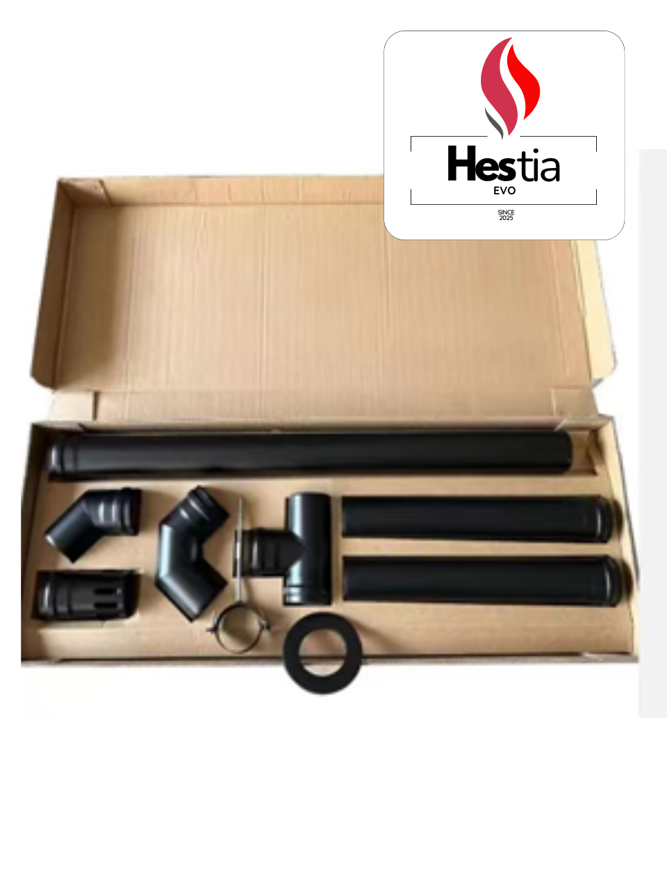 KIT CAÑO 80MM CALEFACTOR A PELLETES