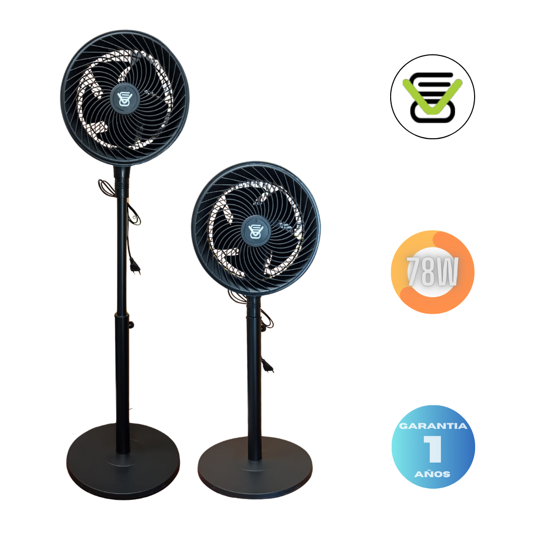 Ventilador Circulación NEGRO