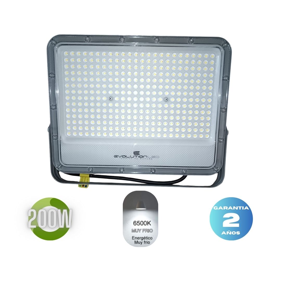 Reflector Led  200w  BK-05 LUZ FRIA