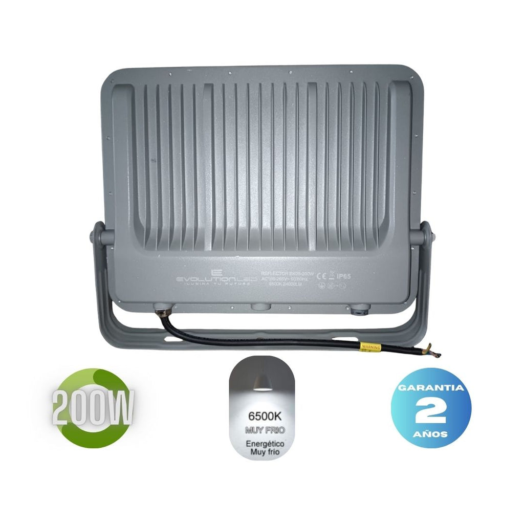 Reflector Led  200w  BK-05 LUZ FRIA