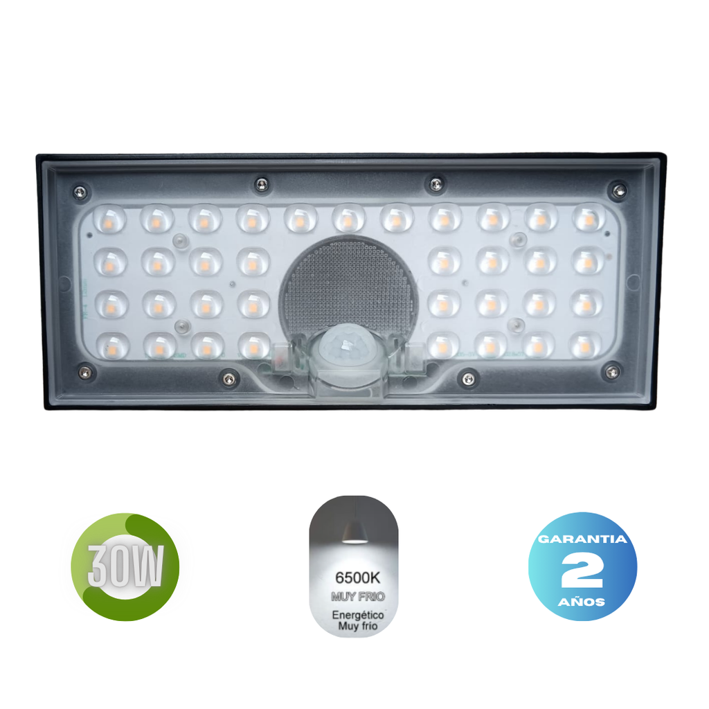 Luminaria Bañador Led Solar 30w Jardin TB01  Fria