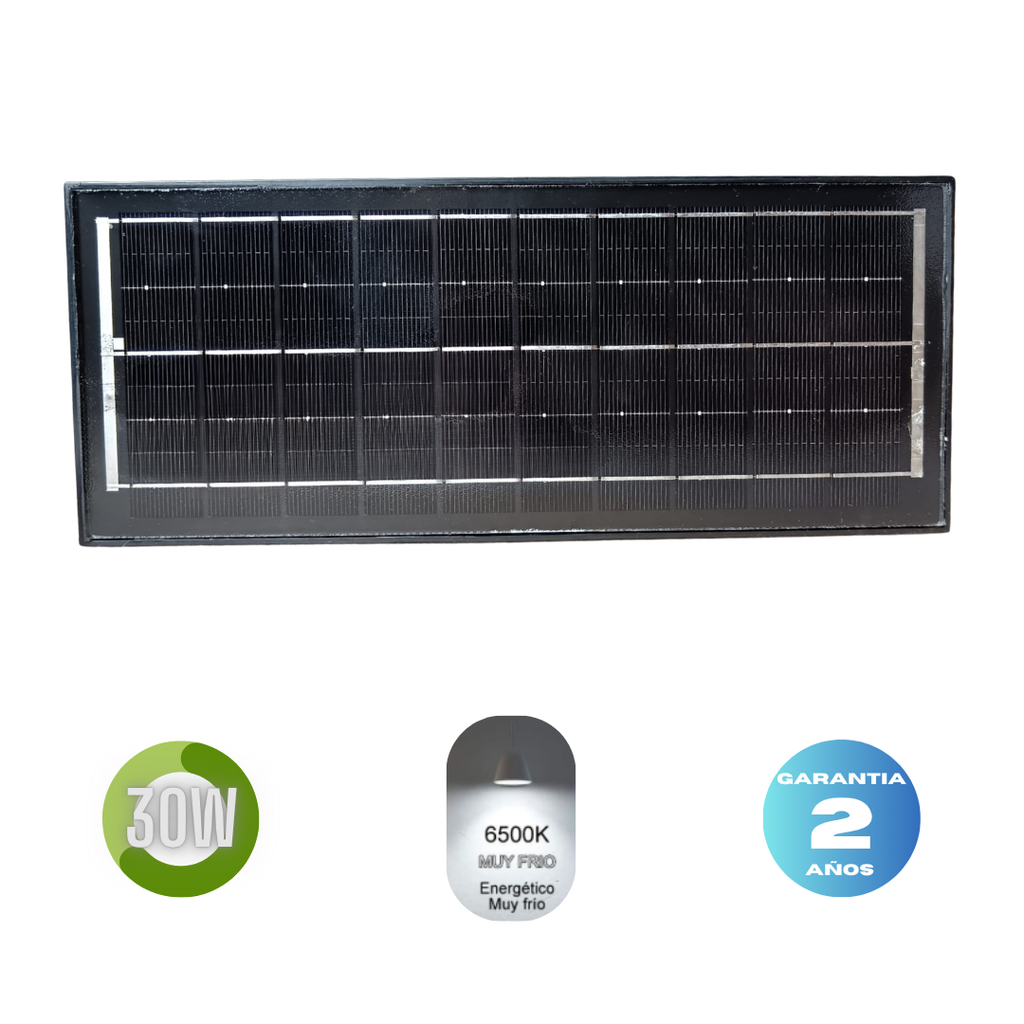 Luminaria Bañador Led Solar 30w Jardin TB01  Fria