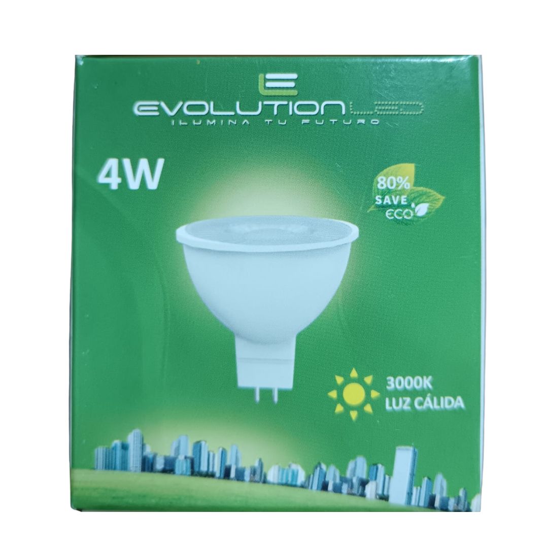 DICROICA LED MR16 4W LUZ CALIDA