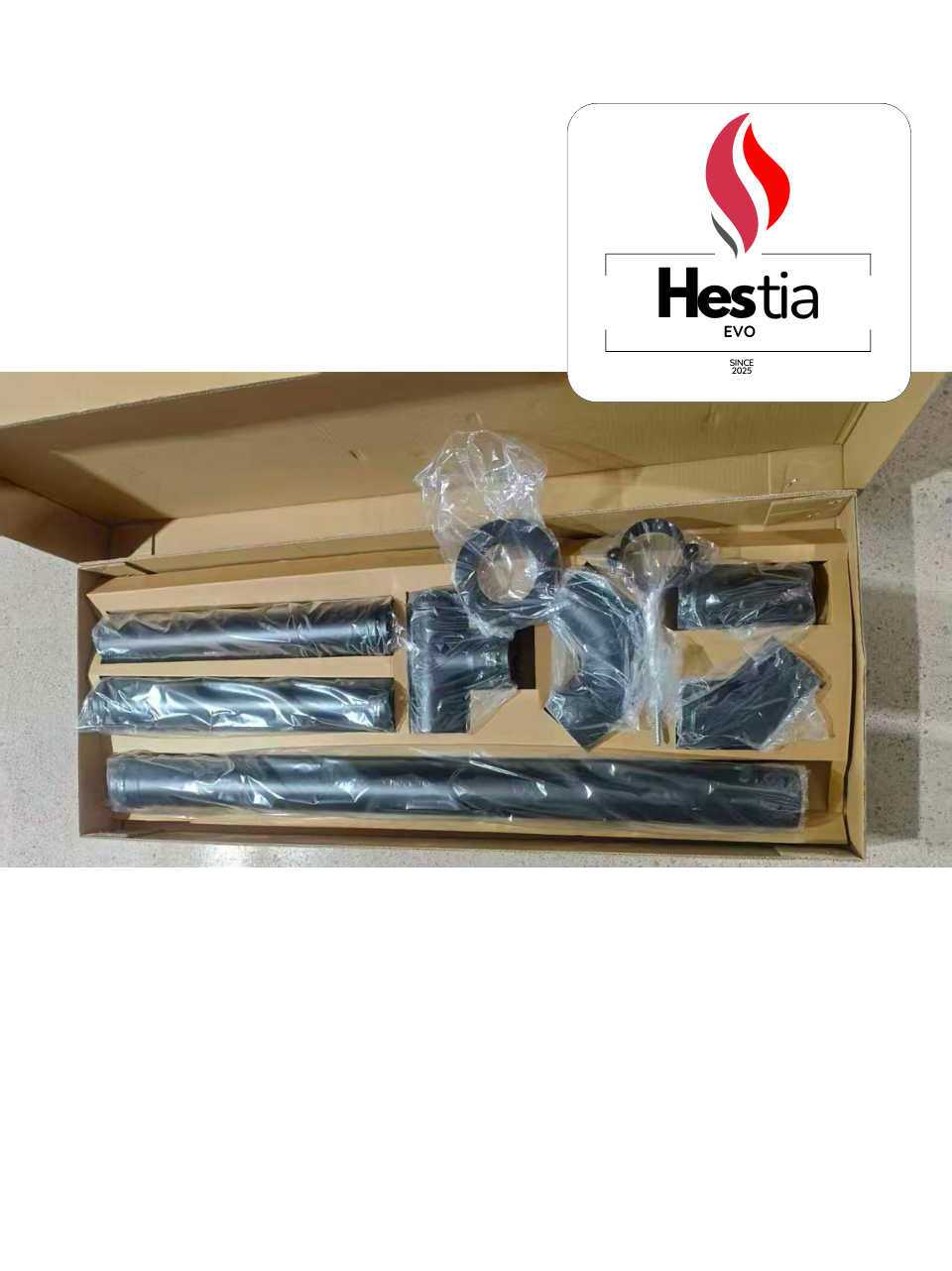 KIT CAÑO 80MM CALEFACTOR A PELLETES