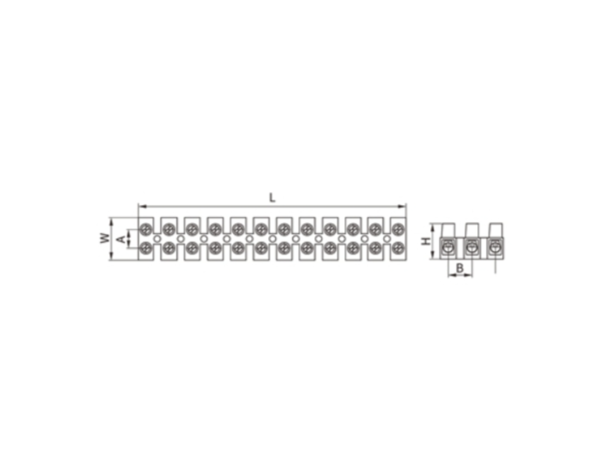 BORNERA TERMINAL TIPO H  NYLON 6MM
