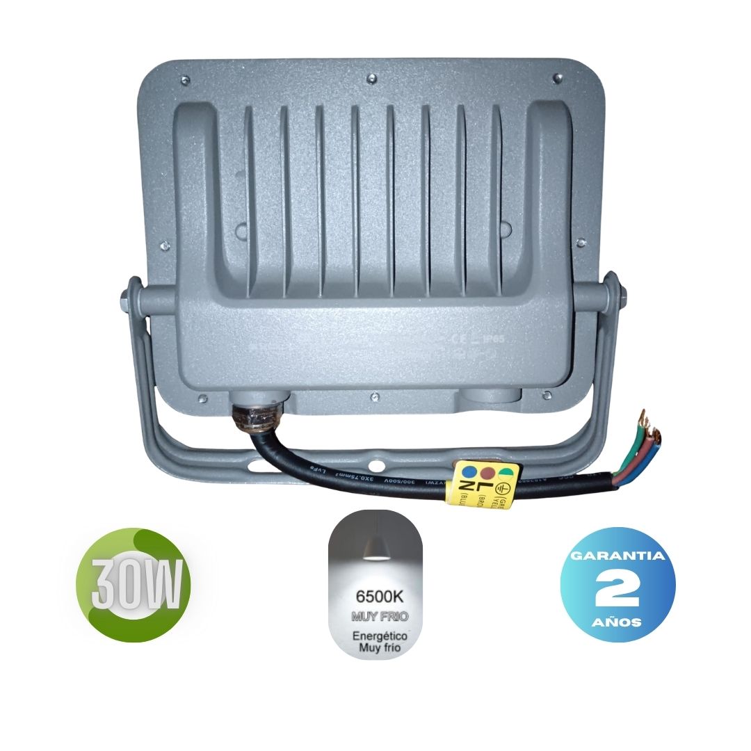 Reflector Led  30w  BK-05 LUZ FRIA