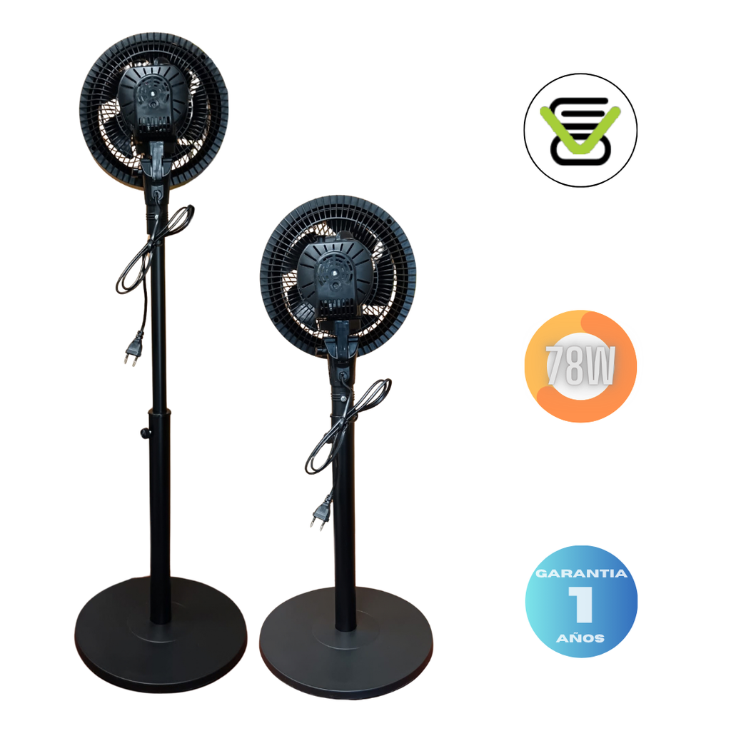 Ventilador Circulación NEGRO