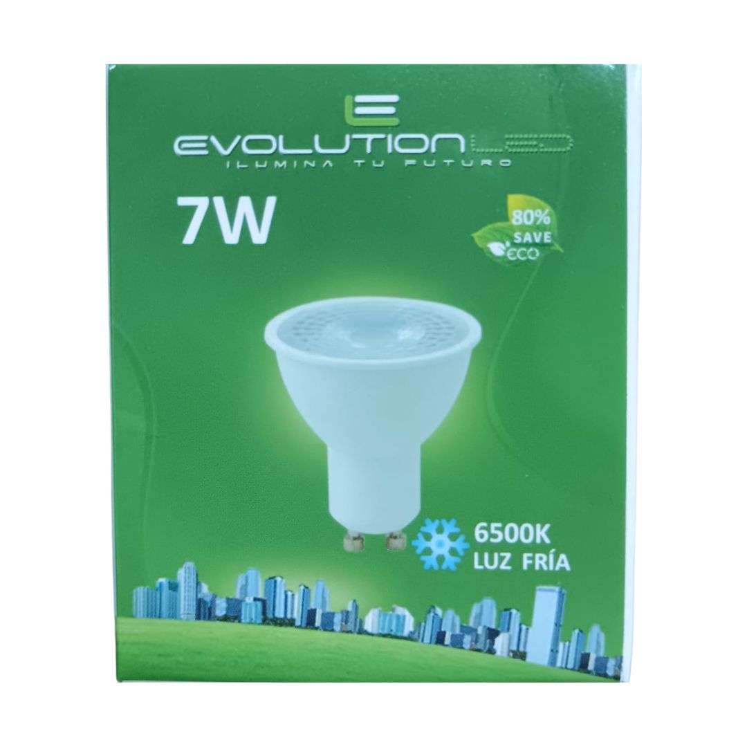 DICROICA LED GU10 7W LUZ FRIA
