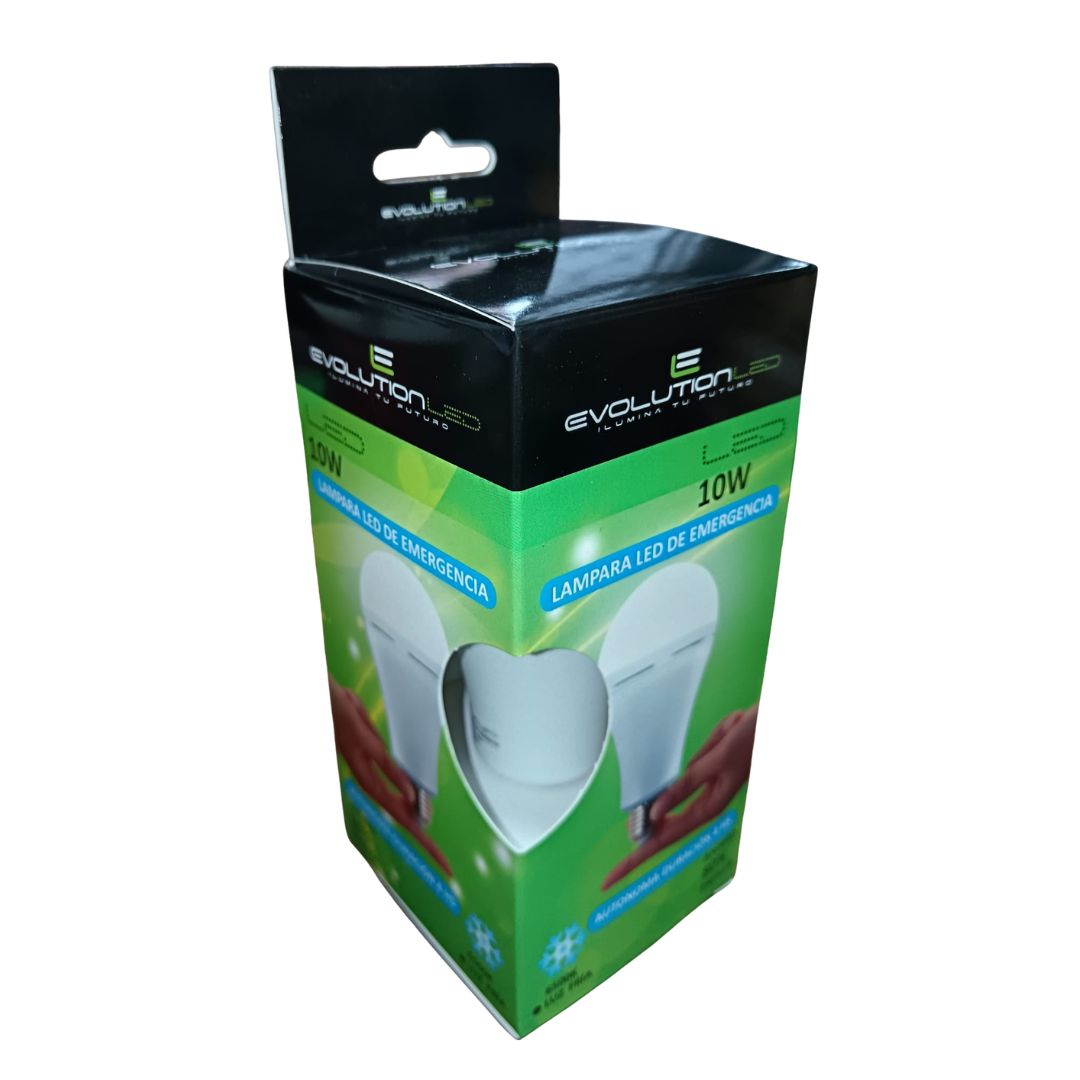 LAMPARA LED A70 DE EMERGUENCIA 10W LUZ FRIA