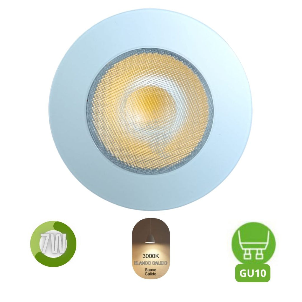 DICROICA LED KXZ-GU10-7W LUZ CALIDA