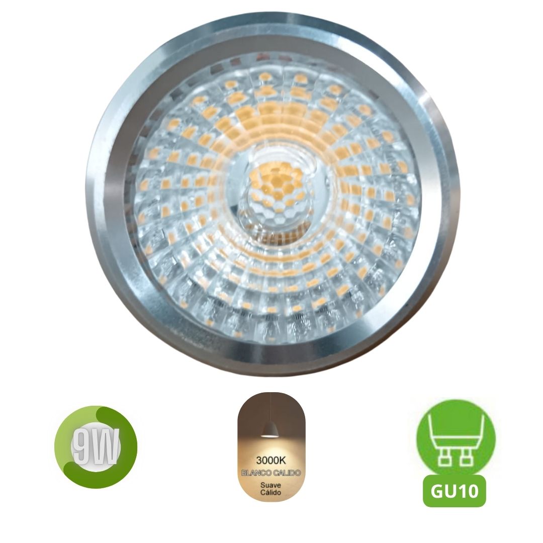 DICROICA LED DA-GU10-C2 8W LUZ CALIDA