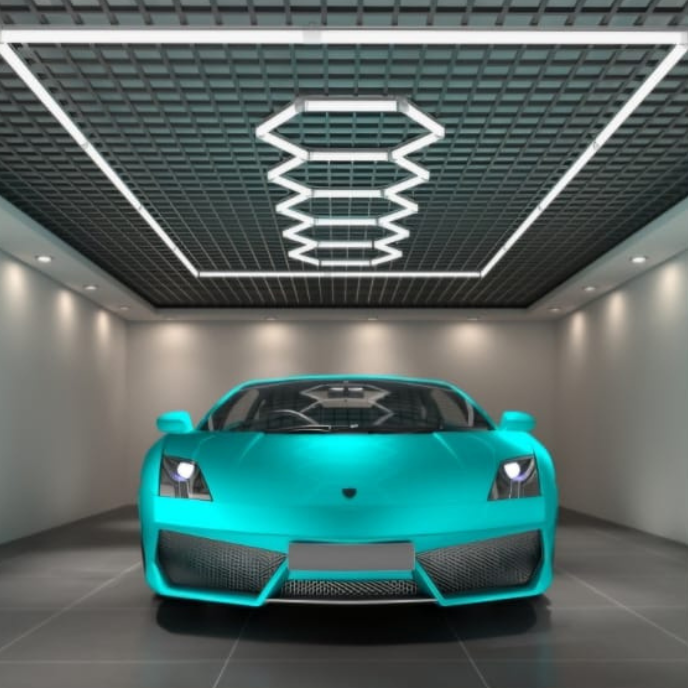 LED HEXAGONAL 4 PZAS CON MARCO