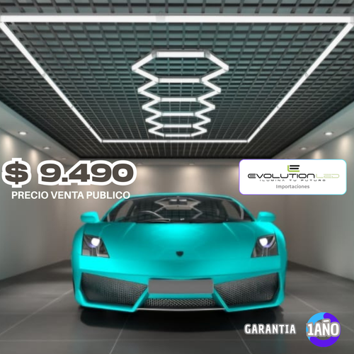 LED HEXAGONAL 4 PZAS CON MARCO