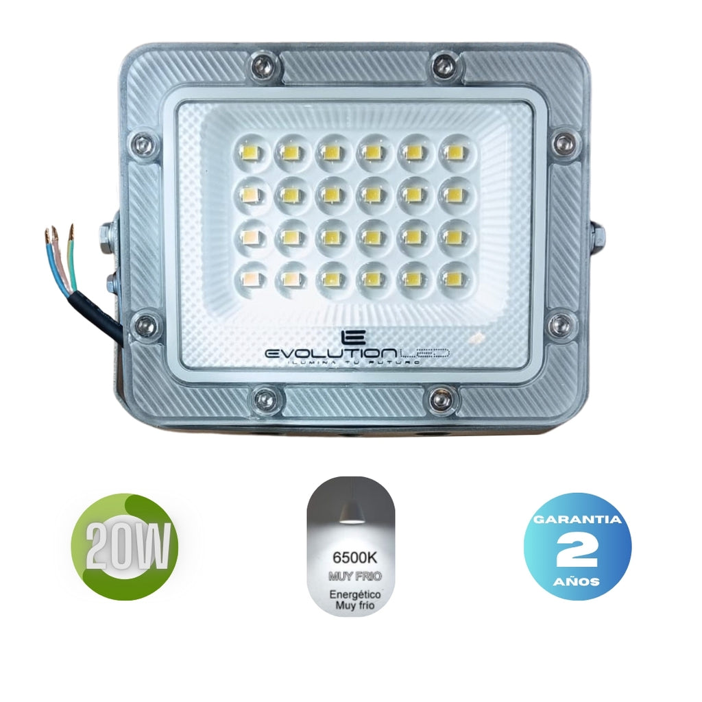 Reflector Led  20w  BK-03 LUZ FRIA
