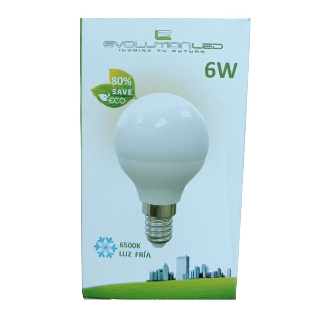 LAMPARA LED G45 6W LUZ FRIA