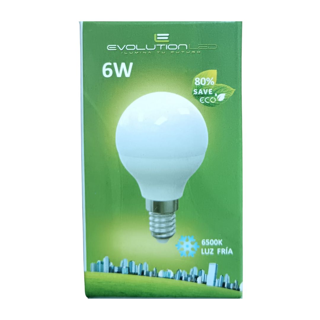 LAMPARA LED G45 6W LUZ FRIA
