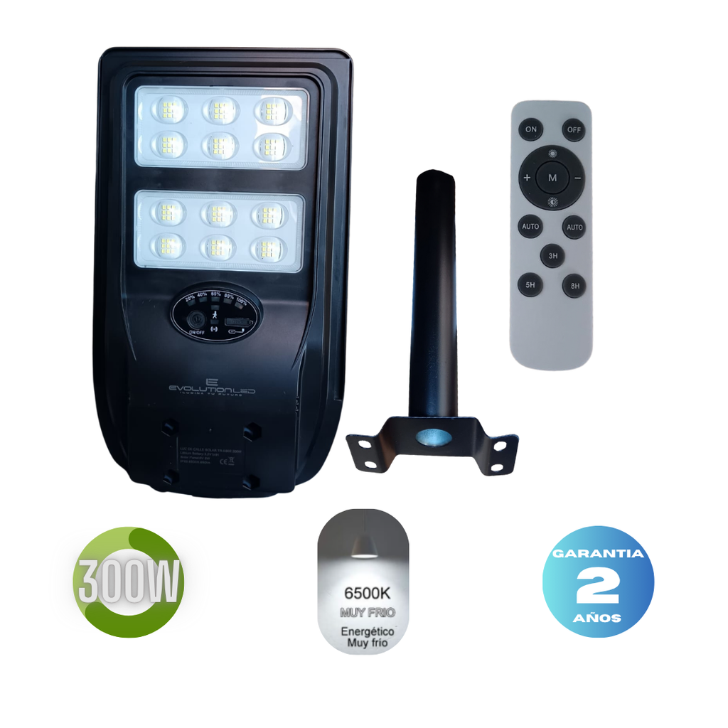 Luminaria Vial Led Solar 200w  TR- ES02 Fria