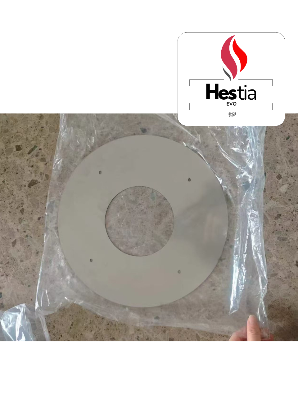 KIT TECHO  CAÑO 120MM PARA CALEFACTOR A LEÑA