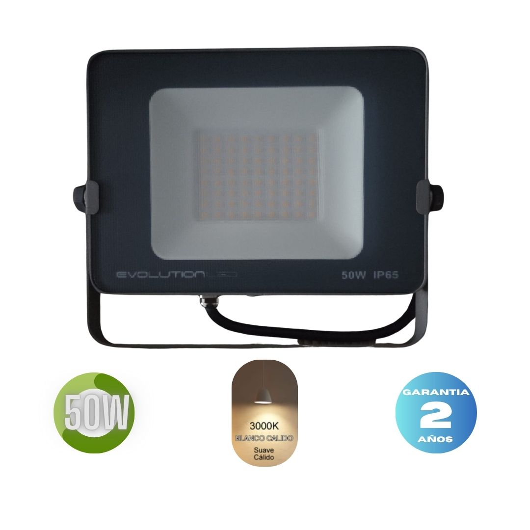 Reflector Led  50w  AK LUZ CALIDA