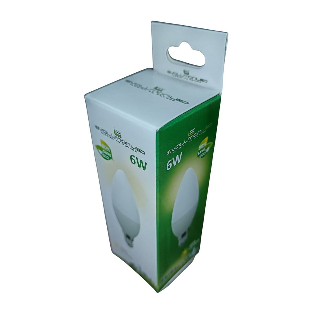 LAMPARA LED C37 6W LUZ CALIDA