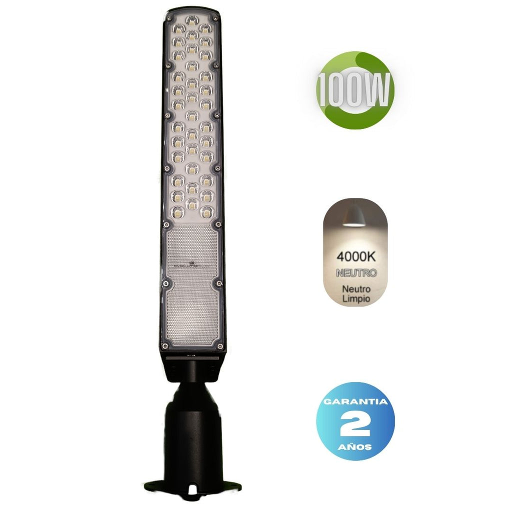 Luz de Calle Led  100w  RA Con fotocélula LUZ NEUTRA