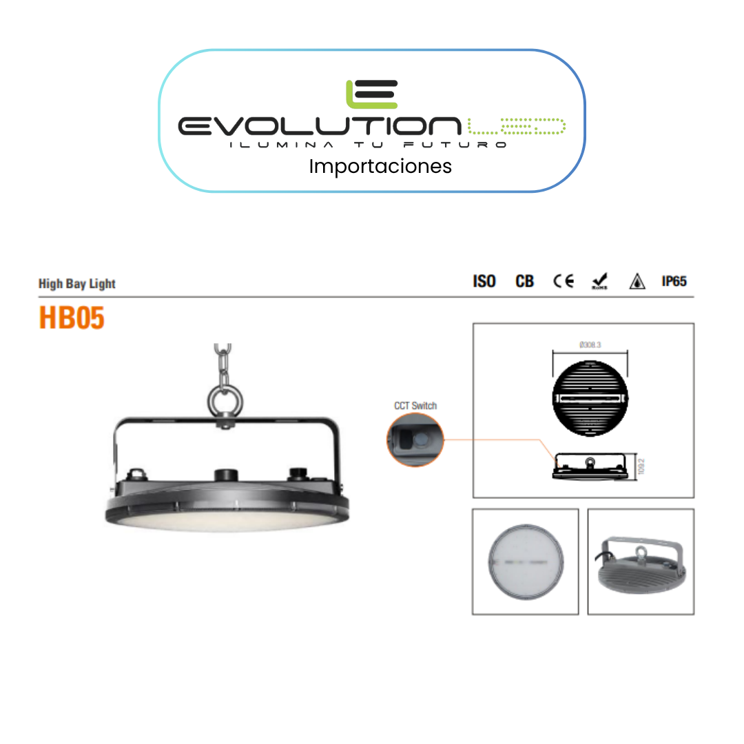 Campana Led  100w  RA LUZ NEUTRA
