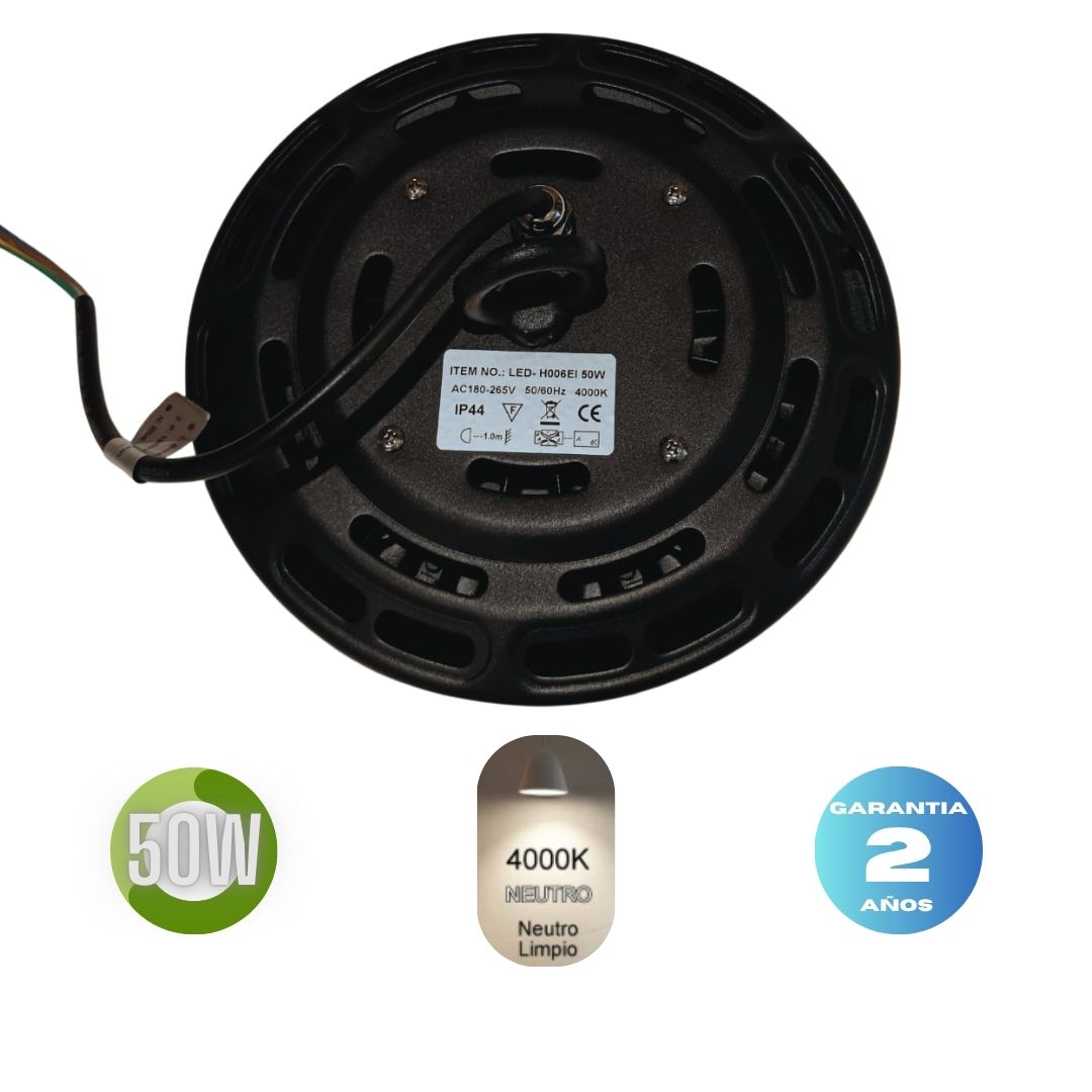 Campana Led  50w  LUZ NEUTRA