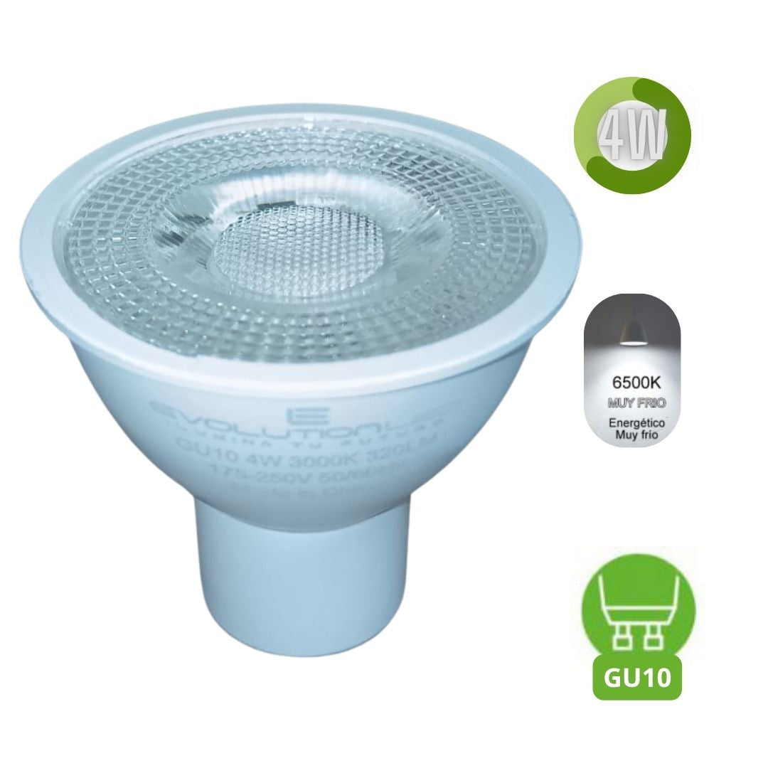 DICROICA LED GU10 4W LUZ FRIA