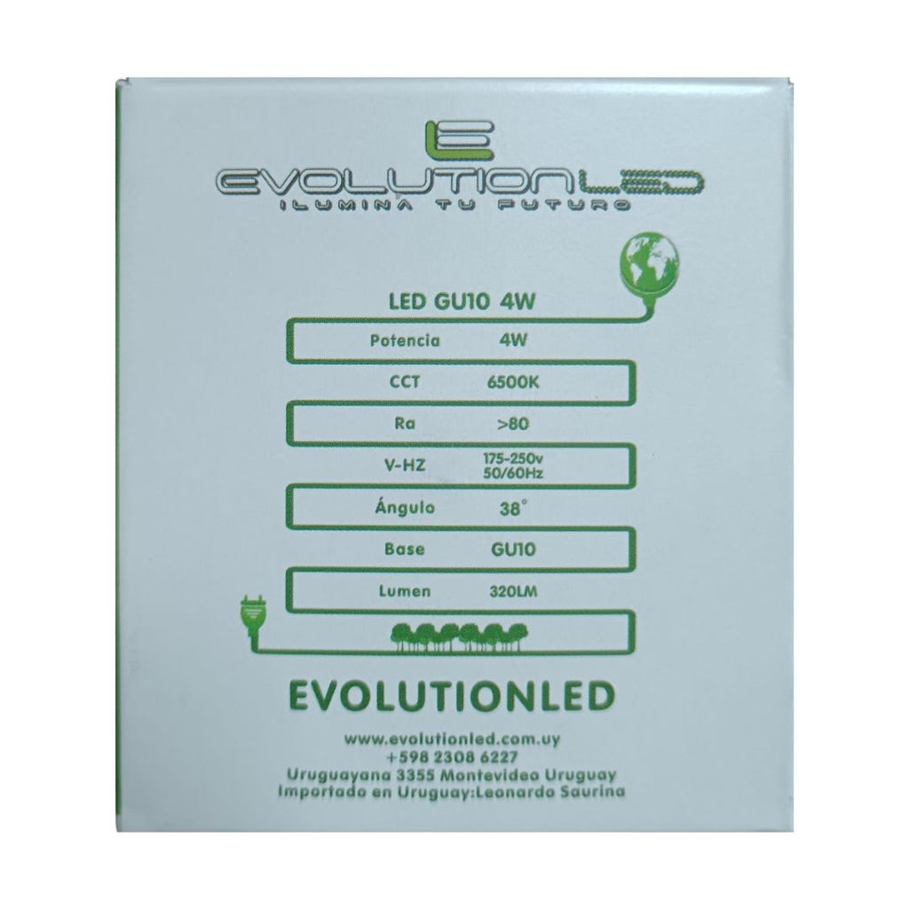 DICROICA LED GU10 4W LUZ FRIA