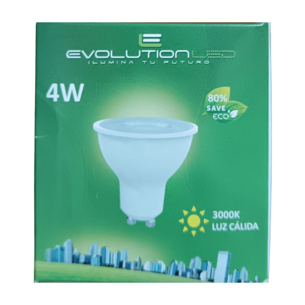 DICROICA LED GU10 4W LUZ CALIDA