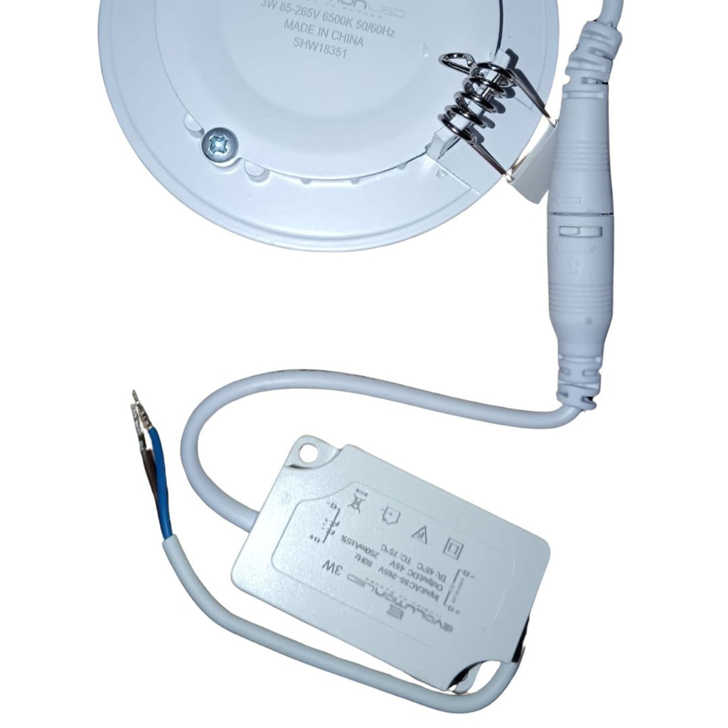 LUMINARIA EMPOTRAR 3W LUZ FRIA