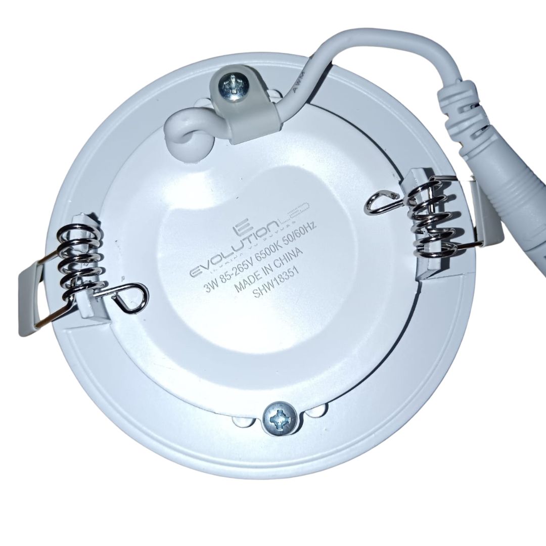 LUMINARIA EMPOTRAR 3W LUZ FRIA