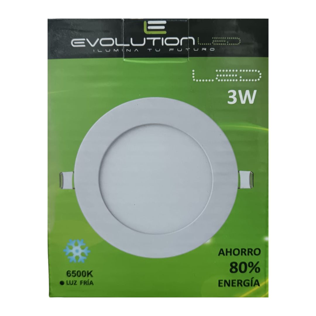 LUMINARIA EMPOTRAR 3W LUZ FRIA