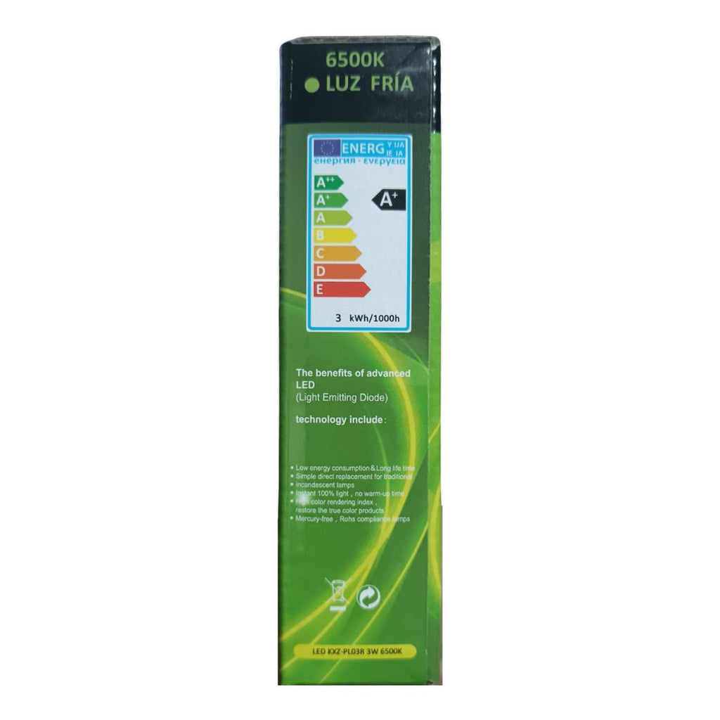 LUMINARIA EMPOTRAR 3W LUZ FRIA