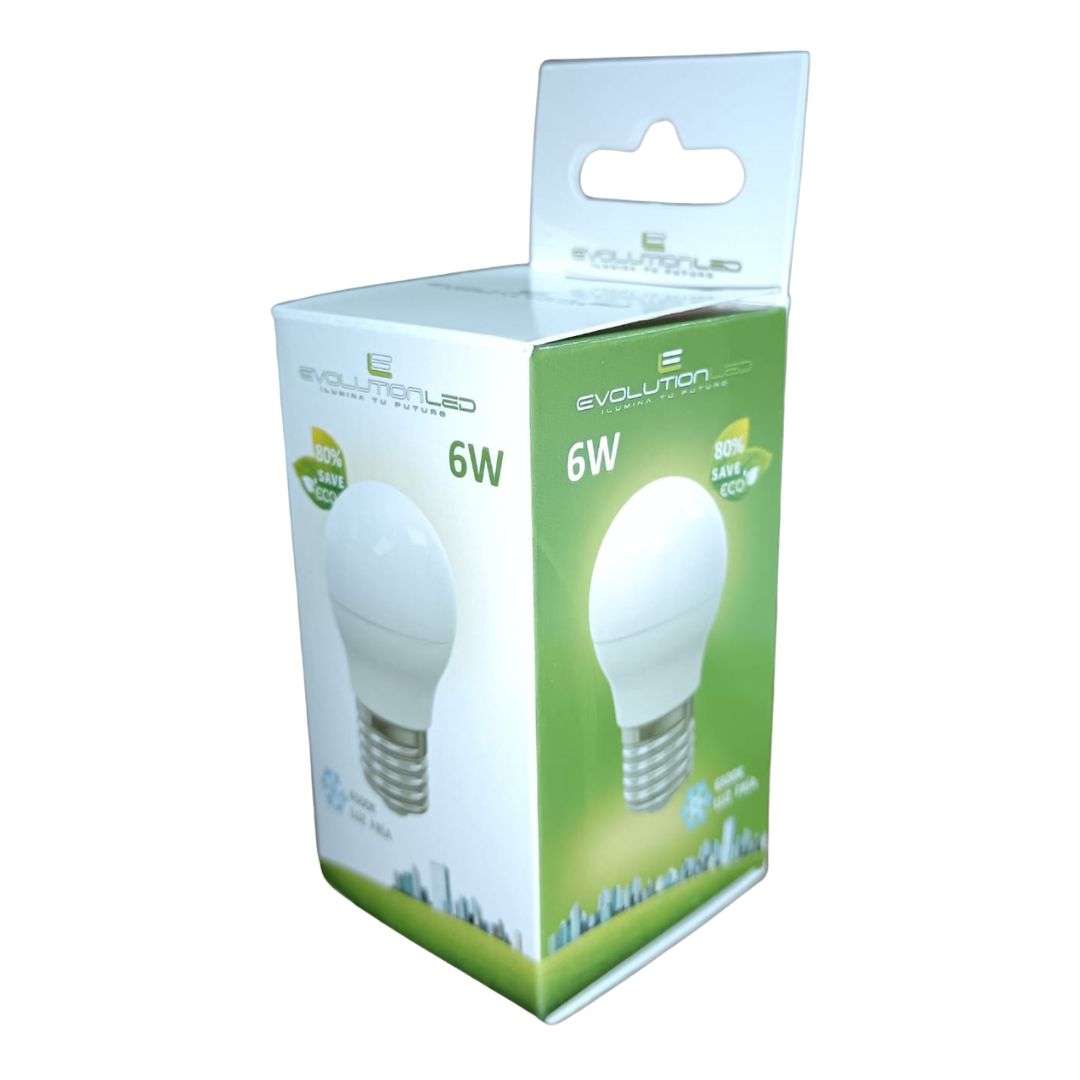 LAMPARA LED G45 6W LUZ FRIA