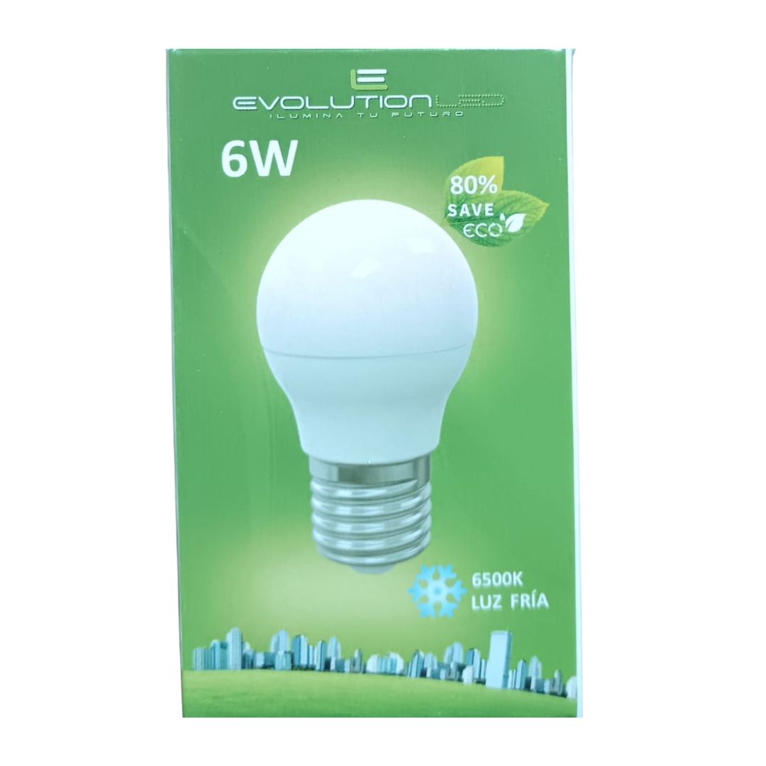 LAMPARA LED G45 6W LUZ FRIA