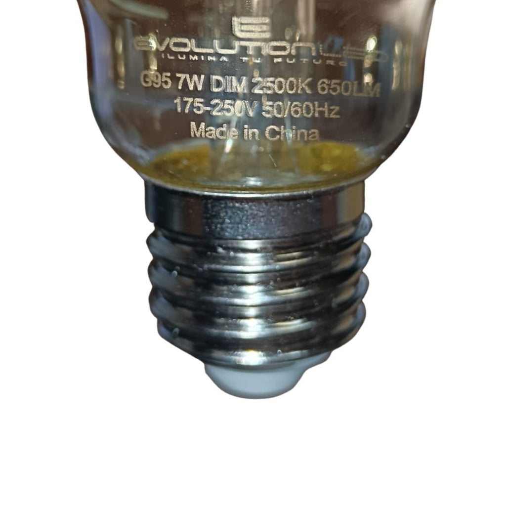 LAMPARA LED G95 7W  DIM LUZ CALIDA