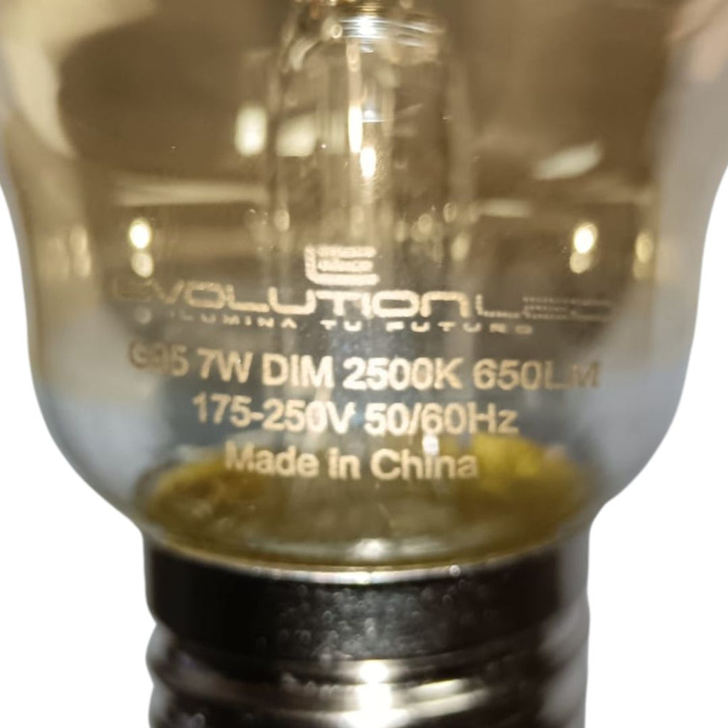 LAMPARA LED G95 7W  DIM LUZ CALIDA